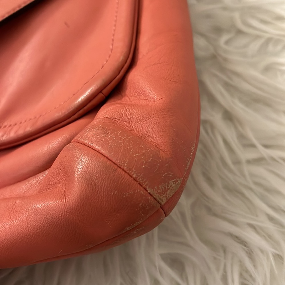 Coach Tangerine Leather Shoulder Bag - Picture 7 of 12